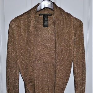 Gold open sweater